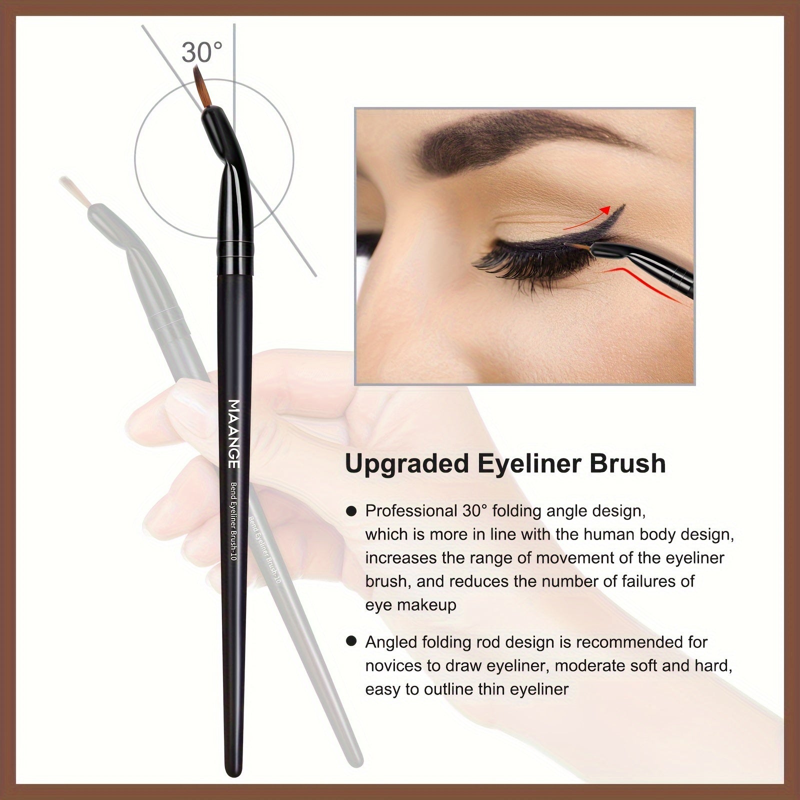 MAANGE • 25pcs Makeup Brush Set with a Paper Box • Including Blush, Foundation, Eyeshadow, And Concealer Brushes • A Complete Set of Professional Beauty Tools • Suitable for Beginners to Create Various Looks