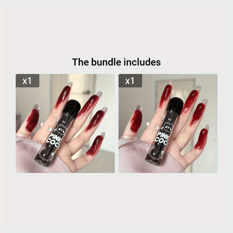 PINK COCO Teddy Glossy Lip Glaze, Mirror Shine Finish, Moisturizing Lip Gloss Liquid Lipstick Beauty Lip Makeup