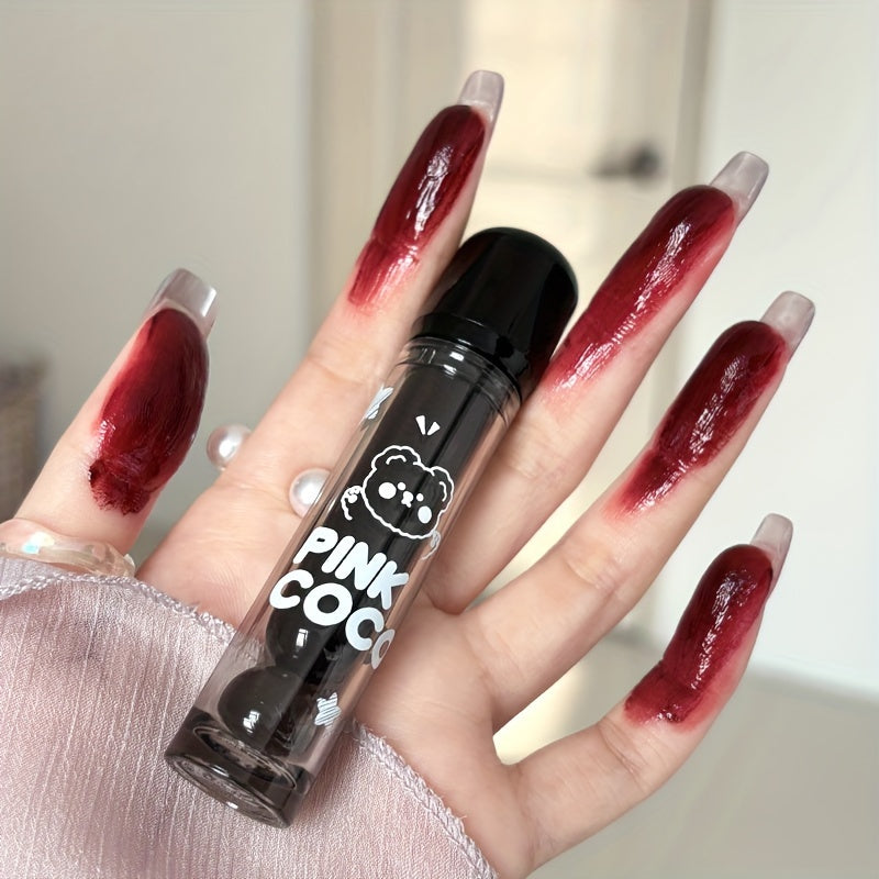 PINK COCO Teddy Glossy Lip Glaze, Mirror Shine Finish, Moisturizing Lip Gloss Liquid Lipstick Beauty Lip Makeup