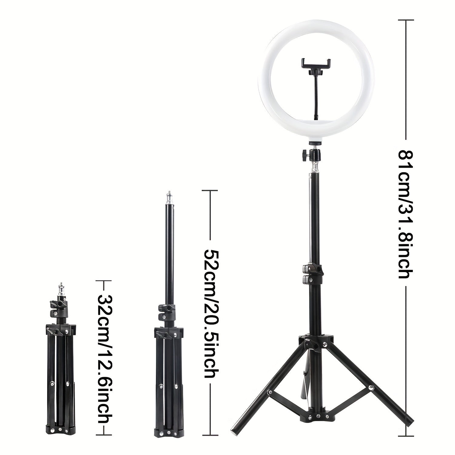 10.0-inch Circular Fill Light Set, Mobile Beauty Light, Live Streaming Light Selfie Circular Fill Light, Adjustable Desktop Tripod, Suitable For Hotel, Video, Photography, Selfie, Vlog, Makeup, Live Streaming Dimming LED Ring
