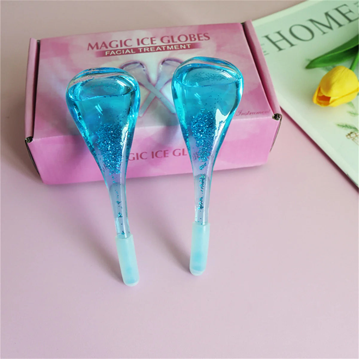 Beauty ice wave ball ice wave beauty ball beauty energy crystal ball home facial massage care ice wave ball