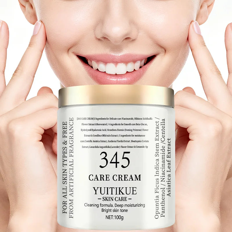 Facial Care Cream 100g - 3-in-1 firming, deep moisturizing, and skincare, with natural extracts, suitable for all skin types