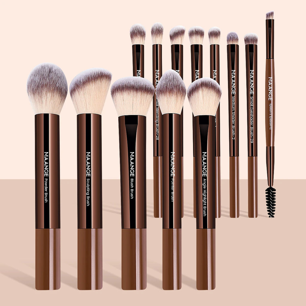 13pcs Makeup Brush Set Foundation Concealer Powder Eyeshadow Blush Brush Kabuki Blending Cosmetic Makeup Beauty Tool for Face