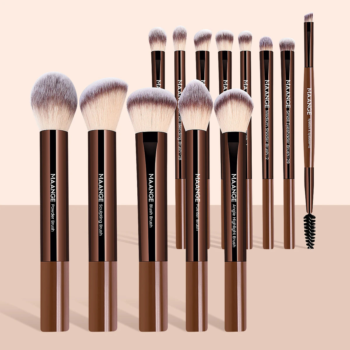 13pcs Makeup Brush Set Foundation Concealer Powder Eyeshadow Blush Brush Kabuki Blending Cosmetic Makeup Beauty Tool for Face