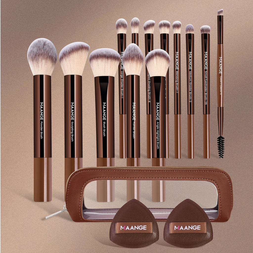 13pcs Makeup Brush Set Foundation Concealer Powder Eyeshadow Blush Brush Kabuki Blending Cosmetic Makeup Beauty Tool for Face