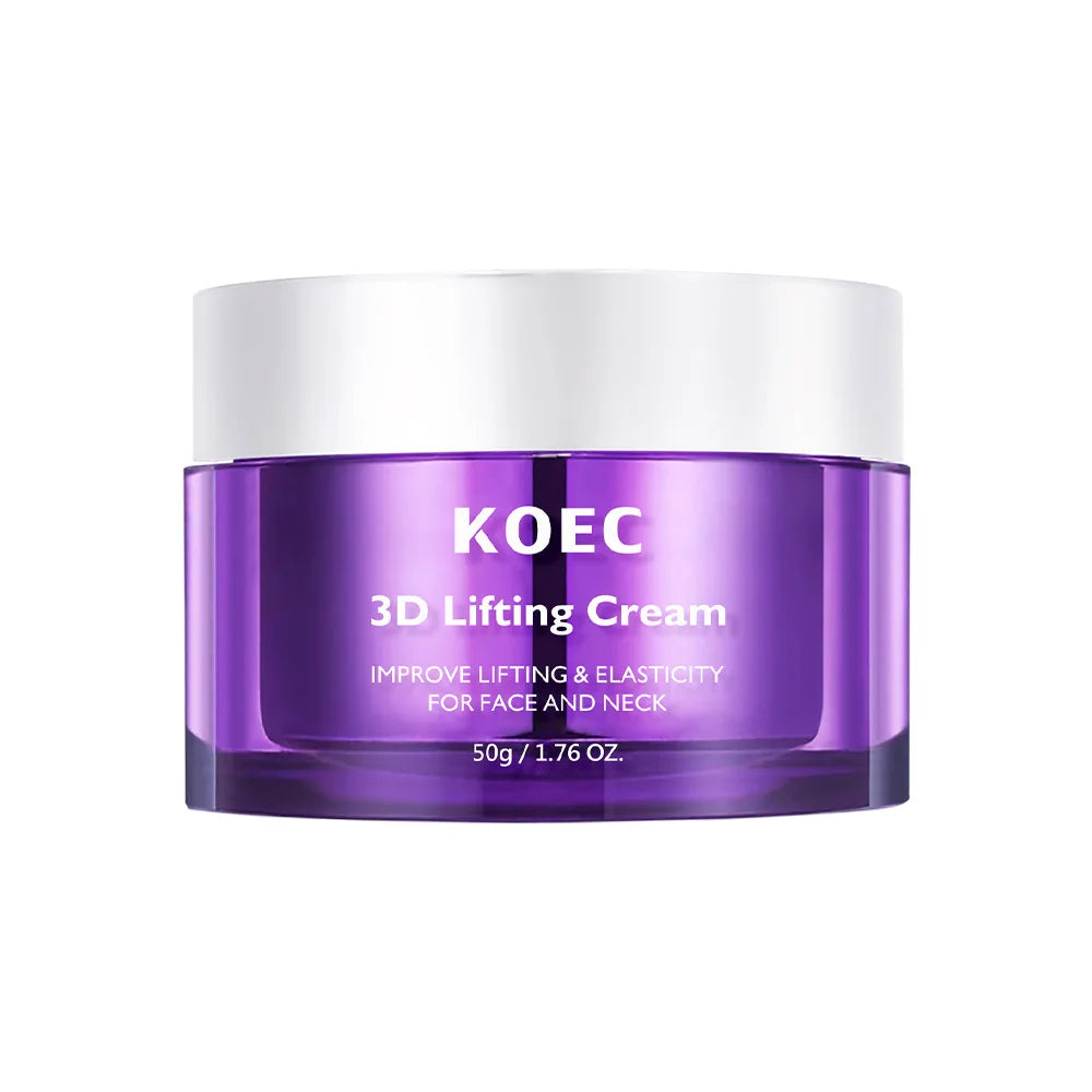 3D Face & Neck Lifting Cream,Skin Deep Hydration Firming Moisturizing Nourishing Anti-Aging,Improve Elasticity,Korean Skincare