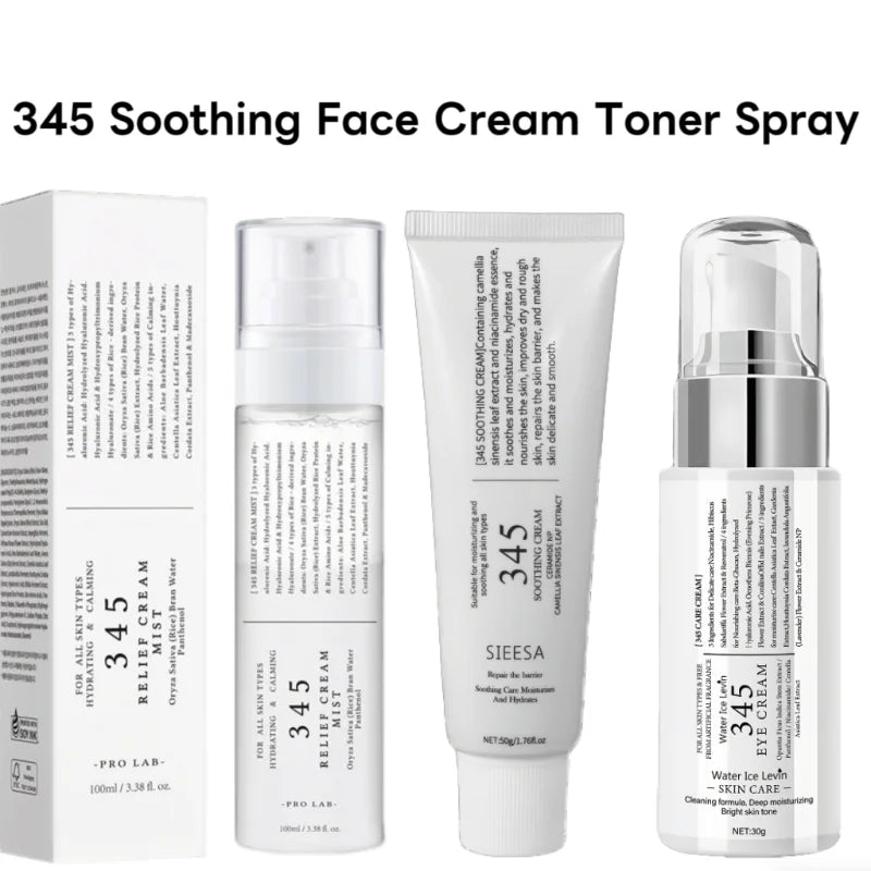 345 Sooth Cream Toner Camellia Leaf Centella Asiatica Extract Refresh Non-sticky Hydrate Dry Dehydrated Smooth Soft Complexion