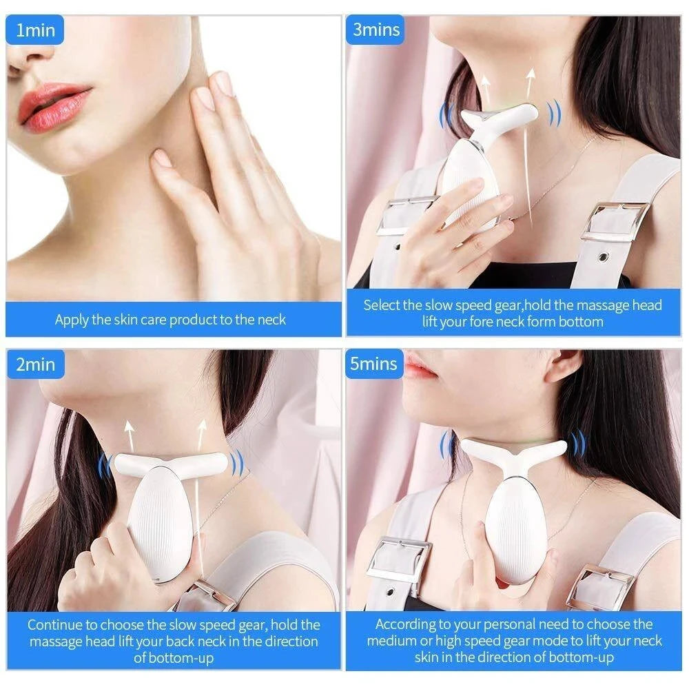 Microcurrent Facial Massager – Lift & Firm Skin, Reduce Wrinkles Face, Neck & Eye Rejuvenation