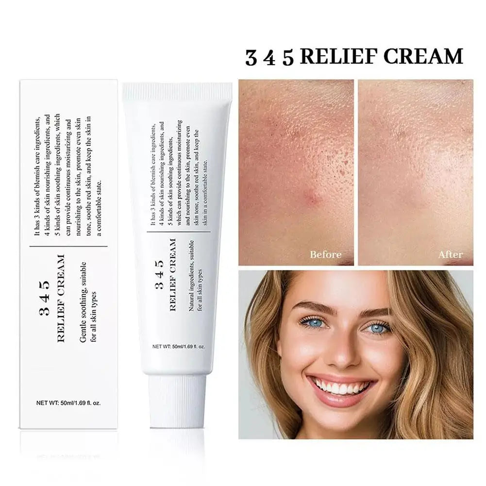 345 Face Cream Moisturizing Water Toner Refreshing Hydrating Skin Barrier Cream Skin Tone Repair Cream Skin Care Makeup