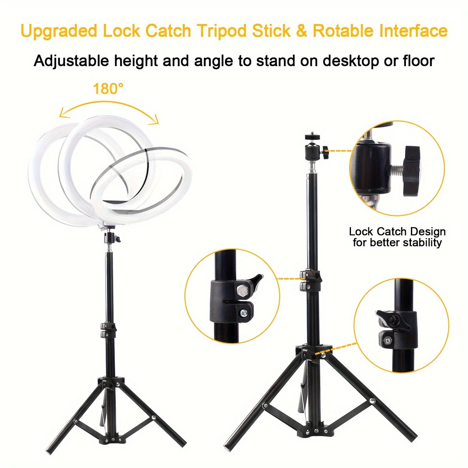 10.0-inch Circular Fill Light Set, Mobile Beauty Light, Live Streaming Light Selfie Circular Fill Light, Adjustable Desktop Tripod, Suitable For Hotel, Video, Photography, Selfie, Vlog, Makeup, Live Streaming Dimming LED Ring